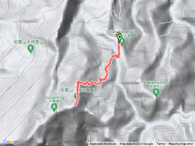 加里山 鹿場登山口