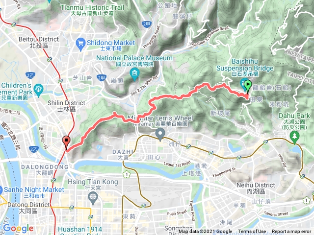 北縱走劍潭支線