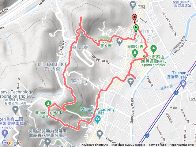 尖凍山.山頂公園隨意走-2022.01.20