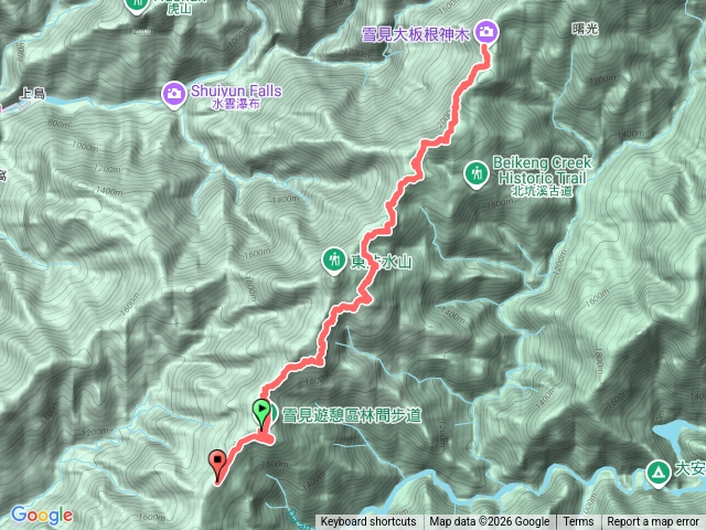 熹哥雪見大板根十北坑山