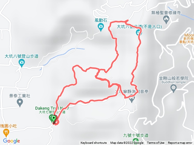 台中北屯_大坑六號、七號、平和步道8字型路線