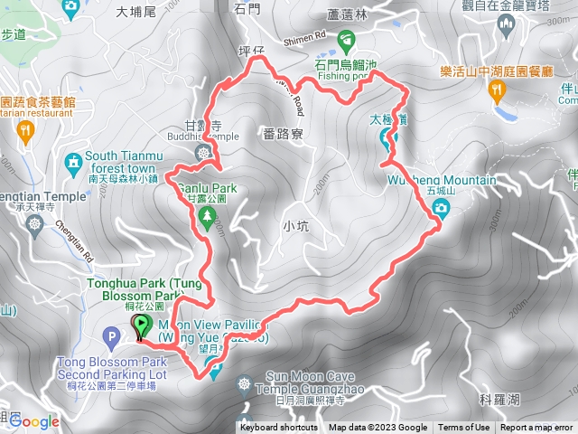 桐花公園-甘露寺-太極嶺-五城山-天上山 O繞