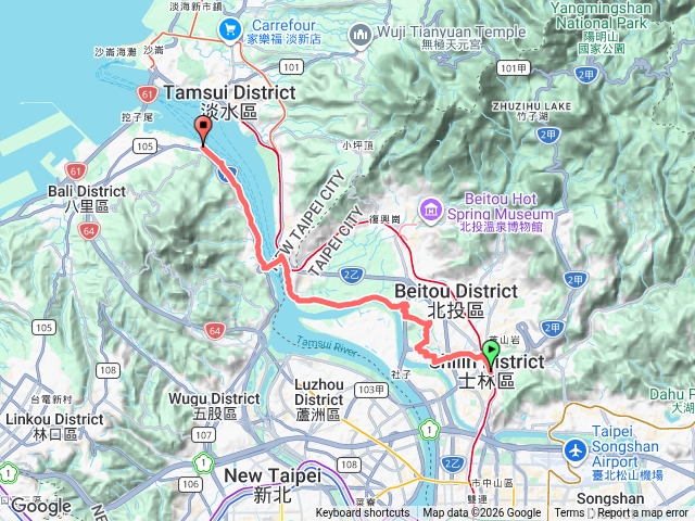 20260607 士林八里河濱健行(士林站.北士科.洲美九份溝.社子大橋.大縱走第八段.關渡碼頭.關渡大橋.龍米河濱公園.八里渡船頭)預覽圖