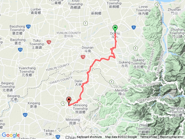 D4 斗六至民雄徒步環島