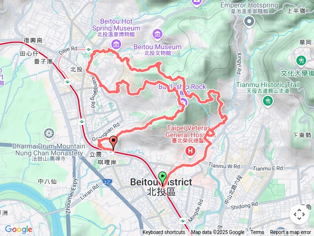 2025.4.16行義公園、軍艦岩東峰、磺溪山南峰連走八頭、丹鳳出東華山