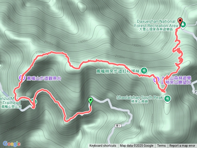 鳶嘴稍來國家步道臺灣紅榨楓紅了預覽圖