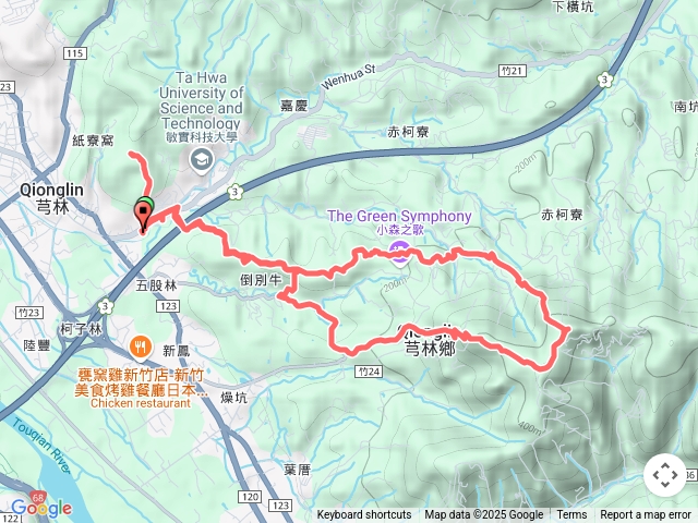 2024-02-25 鄧雨賢紀念公園~倒別牛山~中坑山~飛鳳山~芎林角山O繞預覽圖