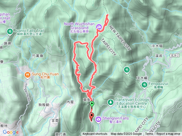 荷蘭古道、高項山、北五指山、杏林山