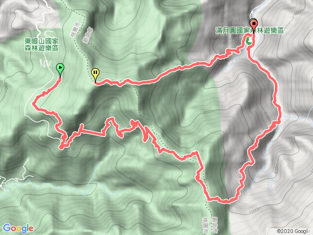 20200829-天德巷-1200高地-東眼山-親子峰頂點-東滿步道-滿月圓第三停車場