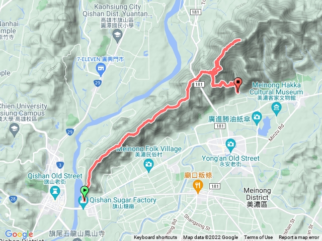 20221221旗靈月縱走+克孝峰：北旗尾山、旗尾山、福美山、金字面山、靈山、雙峰山、月光山、克孝峰。（週二爬山趣）