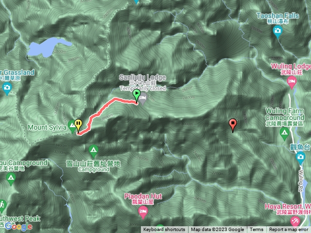 三六九山莊到雪山主峰