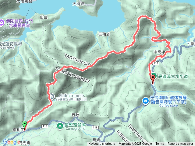 石牛山+柑坪山+高繞溪古圳步道U型