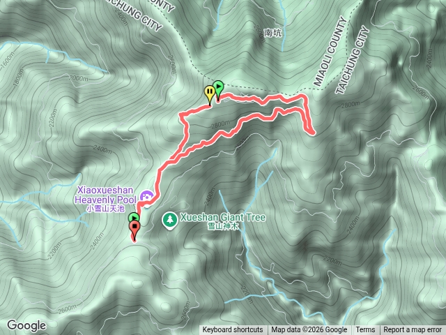 小雪山消防林道及神木林道預覽圖