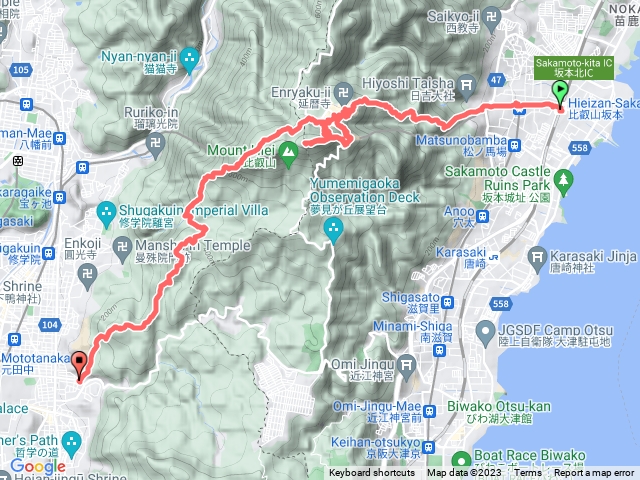 2023.11.19比叡山坂本—北白川仕伏町