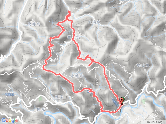 2020/8/30 楣子寮尖-番子坑古道西線-龍合橋-小粗坑山-小粗坑古道-貴妃池-濶瀨國小O繞 