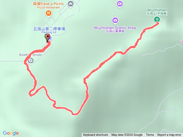 新竹北埔五指山登山步道上中指峰20241010