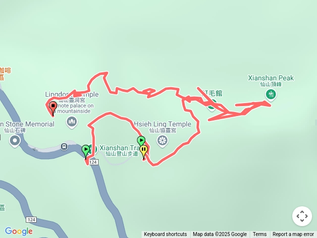靈動宮-協靈宮-仙山三角點-走小o路線-仙洞門-靈動宮