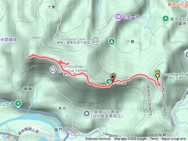 猿山、久久步道、獅頭山三角點預覽圖