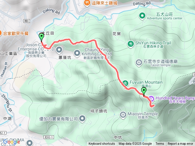 福源山步道-百年榕樹來回