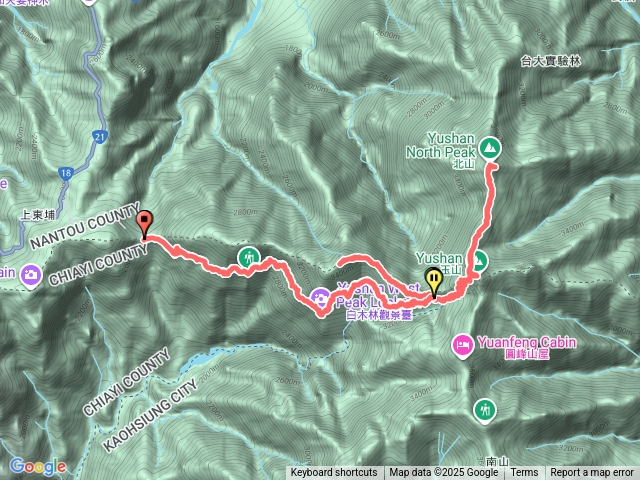 玉山西北主峰（兩天一夜）