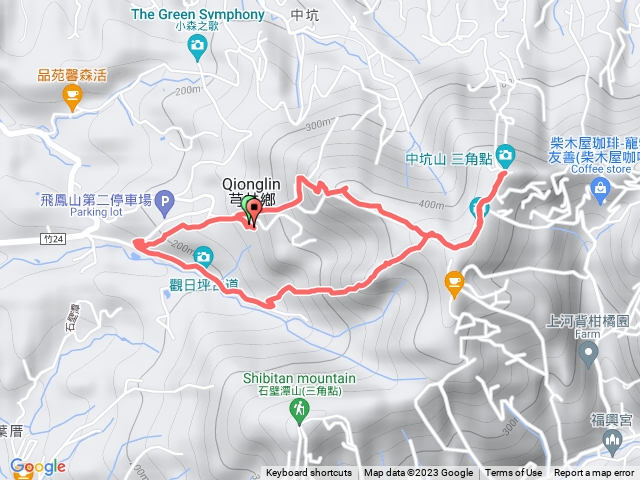 小百岳集起來飛鳳山、觀日坪古道 小O型