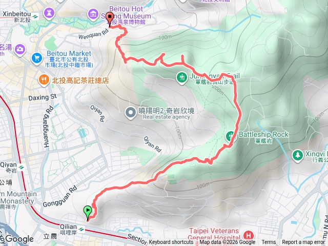 烏尖連峰唭哩岸上新北投下預覽圖