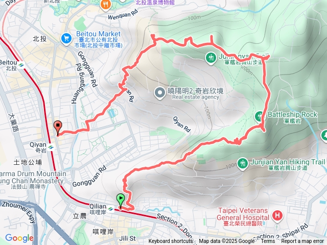 軍艦岩、丹鳳山親山步道