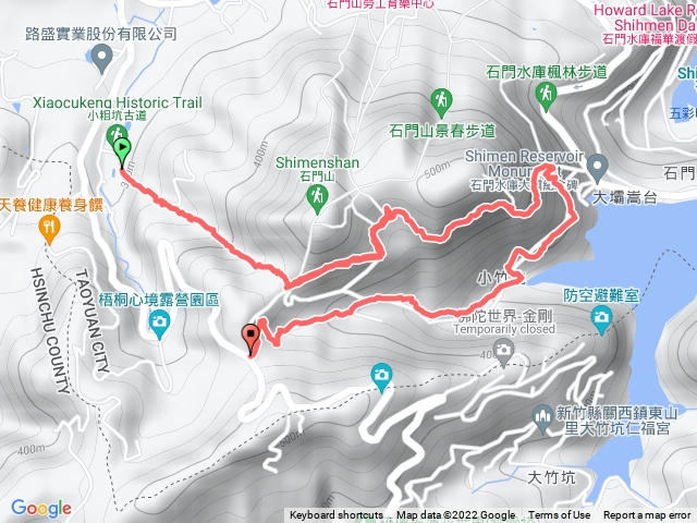 小粗坑小竹坑軌跡