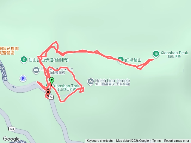 仙山新版路線預覽圖