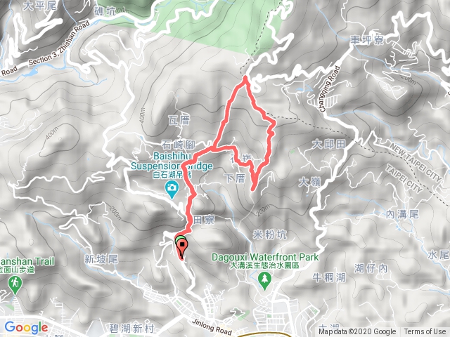 白石湖、開眼山、碧山路