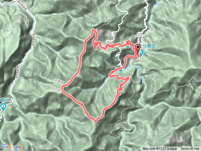 比大鳥O型順時針(經比林山東北峰,白蘭溪古道,白蘭清泉古道)