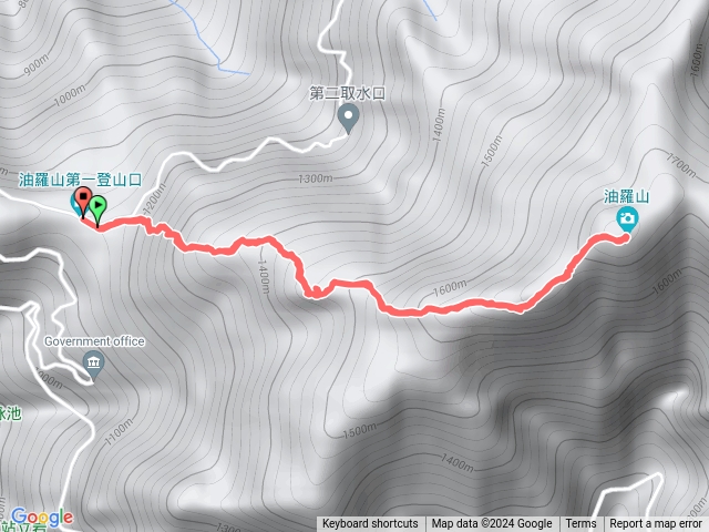 新竹五峰 油羅山步道(第一登山口來回)預覽圖