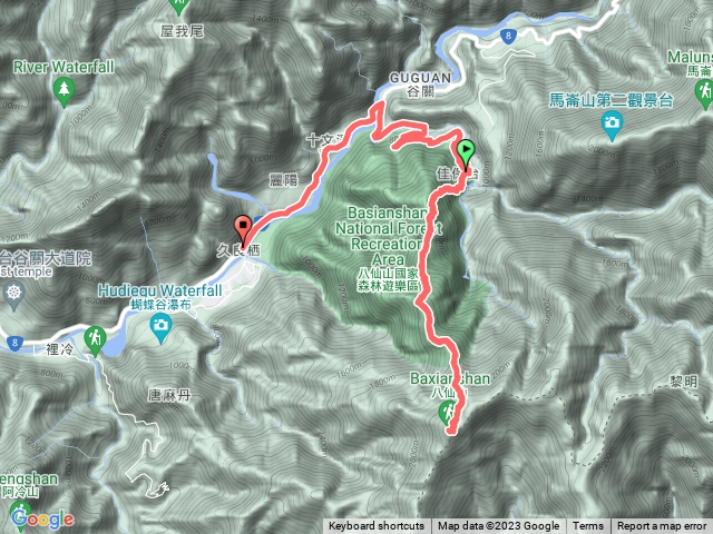 八仙第二停車場至三角點