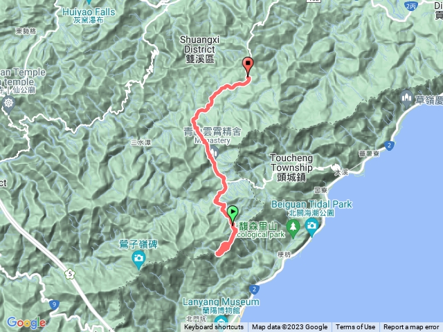 坪溪古道陸去水回