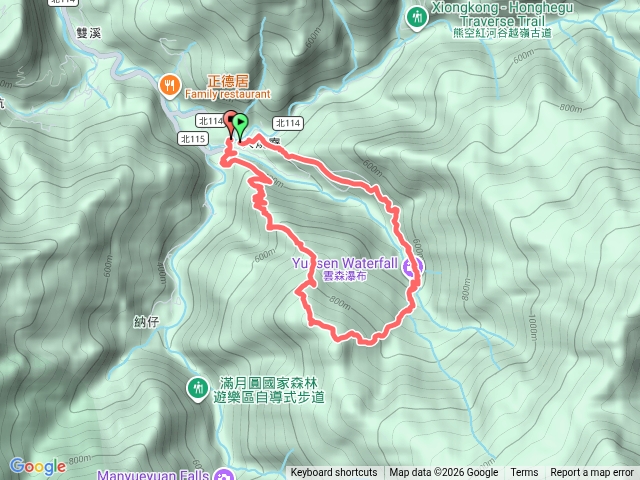滿月園熊空雲森瀑布組合山熊空車站o型