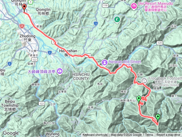 野味的_高島縱走之爬完忘記關定位一路記下山
