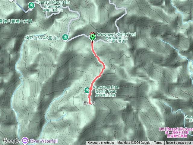 谷關老3 ：屋我尾山-北側雪山段(🏔️lv3-6584)預覽圖