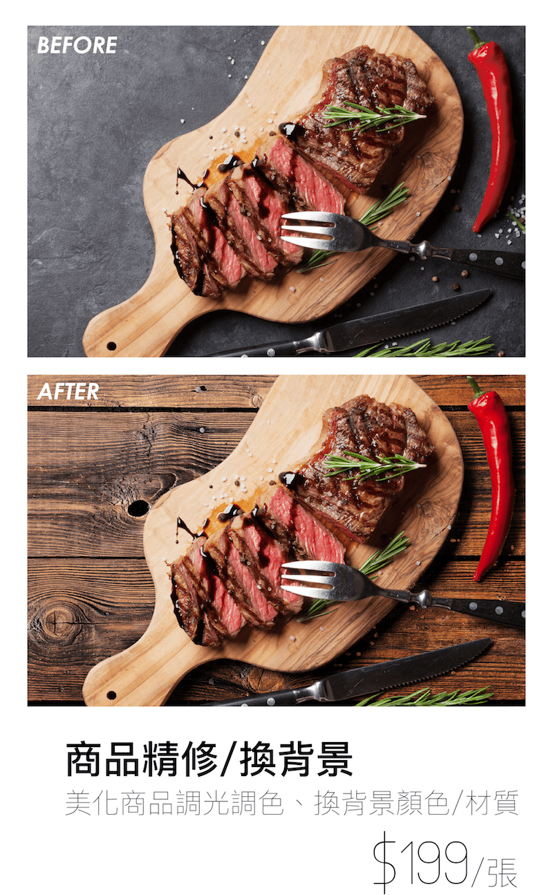 商品精修/	換背景