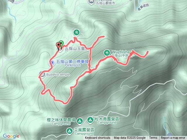 新竹五指山縱走預覽圖