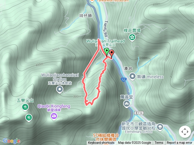 五寮尖4號下切小O路線。