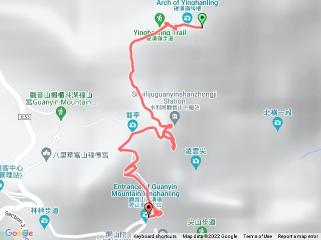 新北市觀音山、硬漢嶺