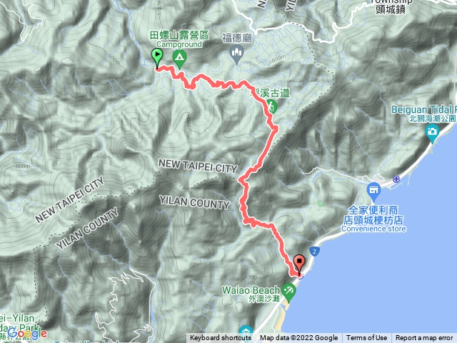 淡蘭古道中路 - 灣潭 -烏山越嶺古道 - 外澳