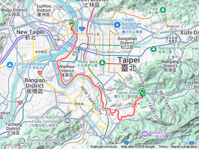 木柵動物園騎Ubike至三重