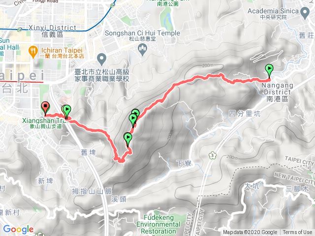 2020-10-26 中華科大-南港山-象山縱走