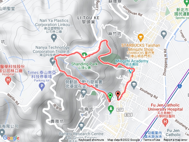 頂泰山巖-清風亭-義學坑 O形走