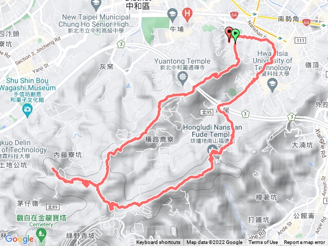 復興國小-新加坡山-大尖山-烘爐地土地公、財神殿O繞