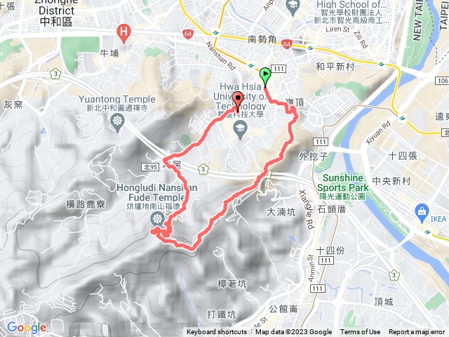 南勢角步道，烘爐地登山步道