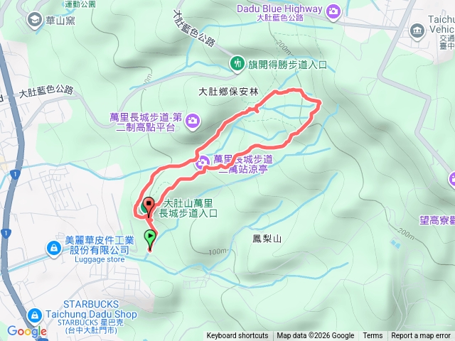 大肚萬里長城步道預覽圖