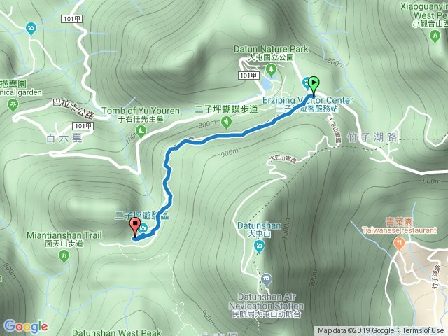 20191115臺北大縱走1_鞍部至二子坪