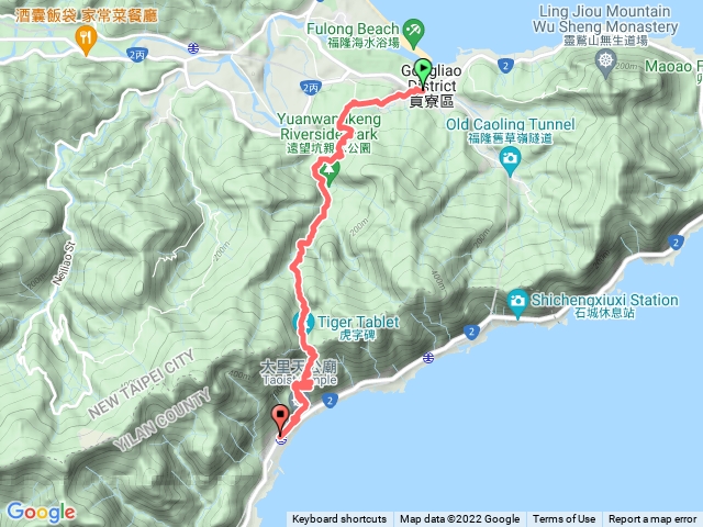 草嶺古道-福隆-大里